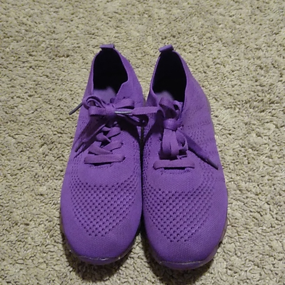 Women's size 9 woven purple sneakers - Picture 6 of 7